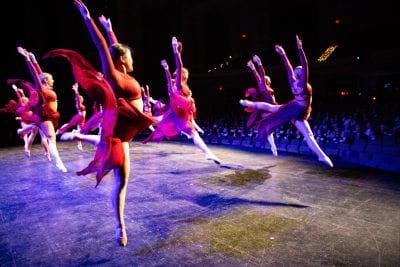 Dancers perform at the Walton Arts Center